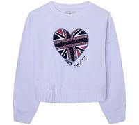 Pepe Jeans Joy Sweatshirt, Blanco (White), 16 Years Niña