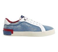 Pepe Jeans Kenton Denim W, Zapatilla Mujer, Azul de fábrica, 36 EU
