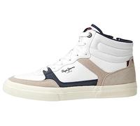 Pepe Jeans Kenton MASTERBOOT M - Tenis para Hombre, Color Blanco (Blanco), 38 EU, White, 39 1/3 EU