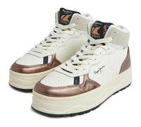 Pepe Jeans Kore Basket W, Zapatilla Mujer, Blanco (Blanco De Fábrica), 38 EU