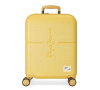 Pepe Jeans Laila Maleta de cabina Amarillo 40x55x20 cms Rígida ABS Cierre TSA integrado 37L 2,74 kgs 4 Ruedas dobles Extensible Equipaje de Mano