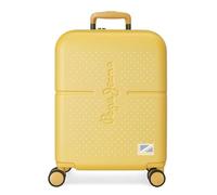 Pepe Jeans Laila Maleta de cabina Amarillo 40x55x20 cms Rígida ABS Cierre TSA integrado 37L 3,22 kgs 4 Ruedas dobles Equipaje de Mano