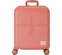 Pepe Jeans Laila Maleta de cabina Rojo 40x55x20 cms Rígida ABS Cierre TSA integrado 37L 3,22 kgs 4 Ruedas dobles Equipaje de Mano