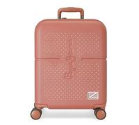 Pepe Jeans Laila Maleta de cabina Rojo 40x55x20 cms Rígida ABS Cierre TSA integrado 37L 2,74 kgs 4 Ruedas dobles Extensible Equipaje de Mano