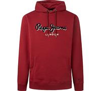 Pepe Jeans Lamont Hoodie Sweatshirt, Red (Burnt Red), S Hombre