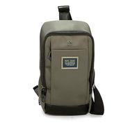 Pepe Jeans Leighton Bandolera Cruzada Verde 18x35x9 cms Poliéster