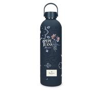 Pepe Jeans Lenay Botella de Acero Inoxidable Azul 7x26,5x7 cms Acero Inoxidable by Joumma Bags