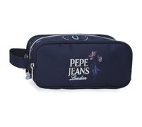 Pepe Jeans Lenay Estuche Triple Marino 22x10x9 cm Poliéster 1,98L by Joumma Bags