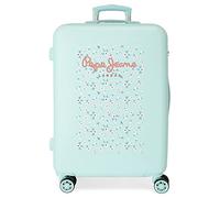 Pepe Jeans Leslie Maleta mediana Azul 46x65x23 cms Rígida ABS Cierre de combinación lateral 56L 3,22 kgs 4 Ruedas dobles