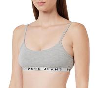 Pepe Jeans Logo Str Brlt Bra, Opaco, Gris (Grey Marl), L para Mujer