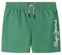 Pepe Jeans Logo Swimshort Pantalones Cortos, Verde (Bright Green), 12 años para Niños