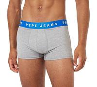 Pepe Jeans Logo Tk LR 2P Trunks, Gris (Grey Marl), M (Pack de 2) para Hombre