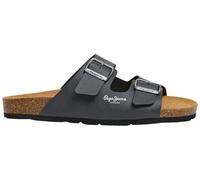 Pepe Jeans London Bio Double Natur M Sandalias anatómicas de Ajuste Regular para Hombre, Lavado Azul