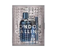 Pepe Jeans London Calling For Him Estuche Regalo Perfumes Hombre Pack de 2 Piezas Eau de Parfum 100ml y 10ml Set Fragancia Fougère, Aromática y Afrutada