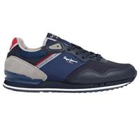 Pepe Jeans London Cross MSneak - Tenis para Hombre, Azul Marino, 12 UK
