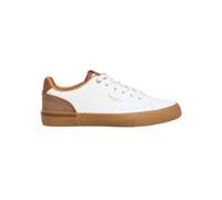 Pepe Jeans London Kenton Once M Zapatillas de Cuero de Ajuste Regular para Hombre, Lavado Azul