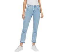 Pepe Jeans London Mujeres Violet Jeans de Corte Relajado y Entallado, Talle Alto Denim Stretch, Lavado Azul Cielo