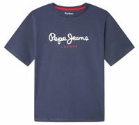 Pepe Jeans London New Art Camisa de algodón de Ajuste Regular para Hombre, Lavado Azul