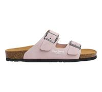 Pepe Jeans London Oban Suede W Sandalias Anatómicas de Ajuste Regular para Mujer, Lavado Azul