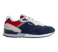 Pepe Jeans London One M - Tenis Vintage para Hombre, Navy, 10 UK