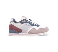 Pepe Jeans London Print W, Sneak Mujer, Gris y Rosa pálido, 36 EU