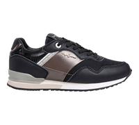 Pepe Jeans London Shine W - Tenis Deportivos para Mujer, Black, 43 EU