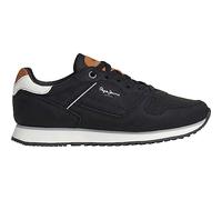 Pepe Jeans London Street M, Zapatilla Hombre, Negro, 44.5 EU