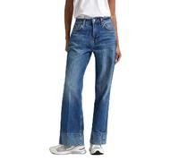 Pepe Jeans Loose Straight High Waist Fade, Jeans, Mujer, Azul (Denim), 26W / 28L
