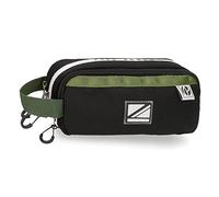 Pepe Jeans Luca Estuche Triple Negro 22x10x9 cms Poliéster