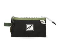 Pepe Jeans Luca Estuche Triple Negro 22x12x5 cms Poliéster