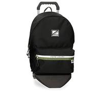 Pepe Jeans Luca Mochila para Portátil, Negro, 15,6"