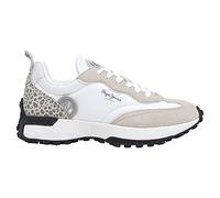 Pepe Jeans Lucky Leo, Zapatilla Mujer, Blanco de fábrica, 35 EU