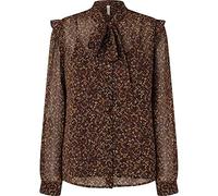 Pepe Jeans Luli Pirnt Manga larga Mujer, Rojo (Brick), L