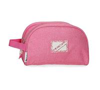 Pepe Jeans Luna Neceser Dos Compartimentos Adaptable Rosa 26x16x12 cms Poliéster