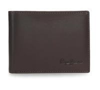 Pepe Jeans Luton Cartera con Monedero Marrón 11x8x1 cms Piel by Joumma Bags