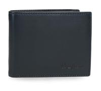Pepe Jeans Luton Cartera Horizontal con Billetera Extraible Azul 11x8,5x1 cms Piel by Joumma Bags