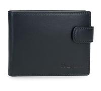 Pepe Jeans Luton Cartera Horizontal con Cierre de Clic Azul 11x8,5x1 cms Piel by Joumma Bags