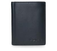 Pepe Jeans Luton Cartera Vertical Azul 8,5x10,5x1 cms Piel by Joumma Bags