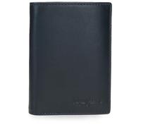 Pepe Jeans Luton Cartera Vertical con Monedero Azul 8,5x11,5x1 cms Piel by Joumma Bags