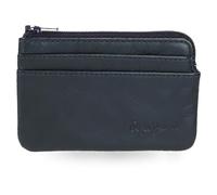 Pepe Jeans Luton Monedero con Tarjetero Azul 11x7x1,5 cms Piel by Joumma Bags