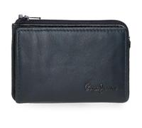 Pepe Jeans Luton Monedero con Tarjetero Azul 11x7x1,5 cms Piel by Joumma Bags