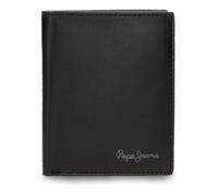 Pepe Jeans Luton Tarjetero Negro 9x11x1 cms Piel by Joumma Bags