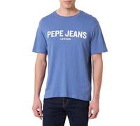 Pepe Jeans M Basic Big Logo Camiseta, Azul (Azul Marino), XXL para Hombre