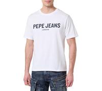 Pepe Jeans M Basic Big Logo Camiseta, Blanco (Blanco), XXL para Hombre