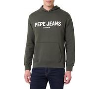 Pepe Jeans M Big Logo Hoodie Sudadera, Verde (Verde mirto), XL para Hombre