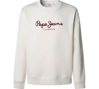 Pepe Jeans Macbeth Plain Crew Sudadera, Ivory White, L Unisex Adulto