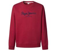 Pepe Jeans Macbeth Plain Crew Sudadera, Rugby Red, S Unisex Adulto