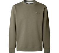 Pepe Jeans Macbeth Small Logo Plain Crew Sudadera, Military Green, L Unisex Adulto