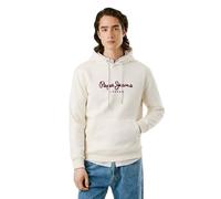 Pepe Jeans Macbeth - Sudadera Lisa con Capucha para Hombre, Beige (Blanco Marfil), XXL, Beige (Blanco Marfil), XXL
