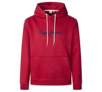 Pepe Jeans Macbeth - Sudadera Lisa con Capucha para Hombre, Color Rojo (Rugby Red), XXL, Rojo (Rojo Rugby), XXL
